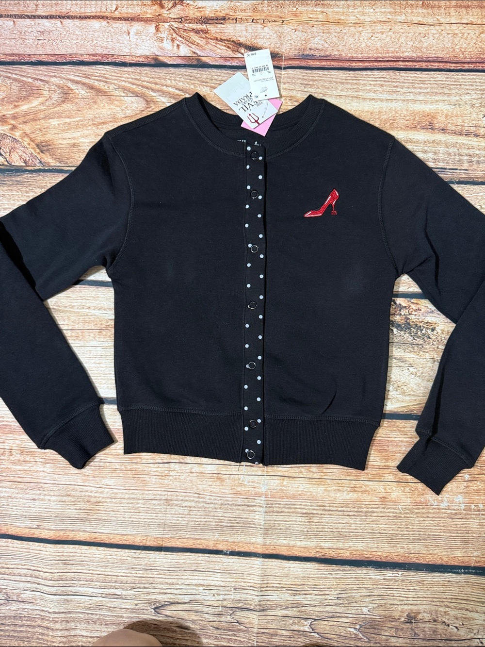 The Devil Wears Prada Snap-Front Cardigan Sweatshirt | Size XXS NWT - Picture 1 of 3